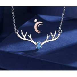 Moose Design Pendant Necklace for Women - FPE-276