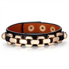 Unisex Cow Hide Leather Bracelet FBR-H-024