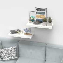 Set Of 2 Medium ( 16 Inch X 5 Inch) Adorable Floating Wall Shelves