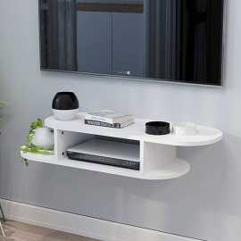 Rounded Floating Tv Shelf Entertainment Center Wall Mounted Media Console