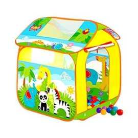 Cartoon Tent Jungle Kids Play Tent House Age 3+ - Size 100x100x95cm
