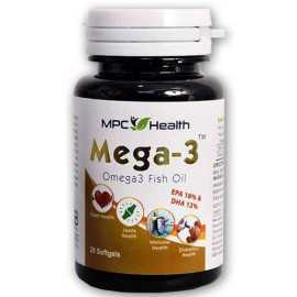 Mega–3 Fish Oil Economy 20 Softgels Pack