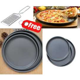 Pack of 3 Non Stick Pizza Pan Set