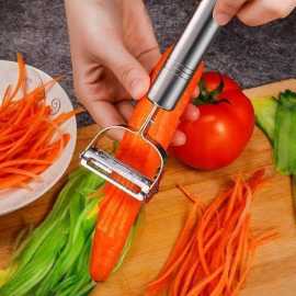 Stainless Steel Julienne Peeler Vegetable Peeler Double Planning Grater