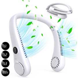 Portable 5000MAH Summer Air Cooling Bladeless Neck Fan