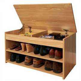 Shoes storage rack with seat