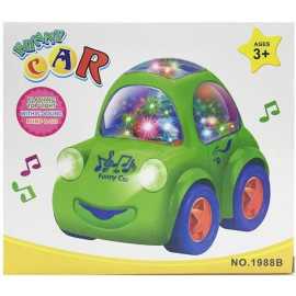 Funny Green Car Toy For Kids With Sound And Light