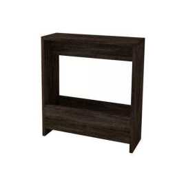 Wooden side table with storage for living room - Dark Brown