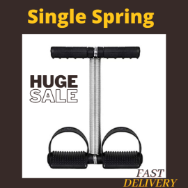 Tummy Trimmer Black Single Spring For Home Gym