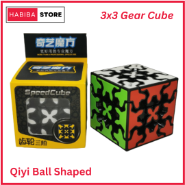 Qiyi Gear Cube 3x3 Sticker Less Smooth Puzzle Toy