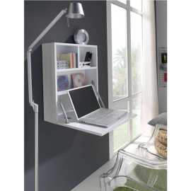 White Small wall mounted folding Study desk - TWLD13