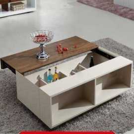 White & Brown Luxury Dining Room Center table - MDF-TWCT23