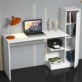 Multipurpose Study Desk with Side Shelves For Home