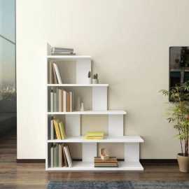 Book display Ladder Rack For home & office - White