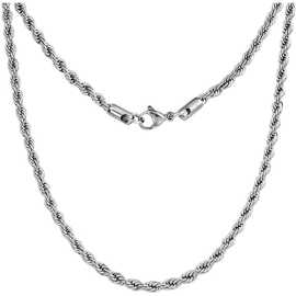Sterling Silver Rope Chain For Men