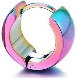 Unique Rainbow Style Hoop Earrings