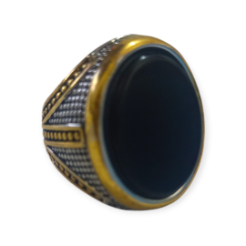 Exclusive Design Sleek Black Ring - 1 Piece