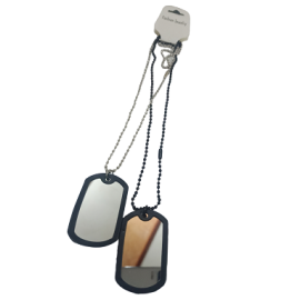 Stylish Double Black Army Box Chain With Mirror