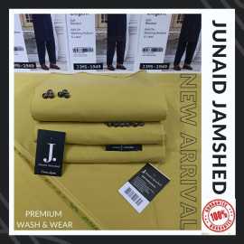 J. Junaid Jamshed Wash N Wear Stuff Men's Unstitched Suit (WN-004)