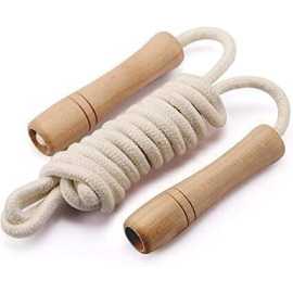 Wooden Handle Jump Rope for Kids & Adult