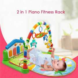 3 In 1 Newborn Baby Play Gym With Rattle Mat