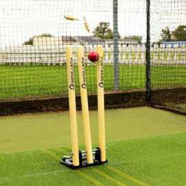 Wooden Cricket Wickets With Bails Set