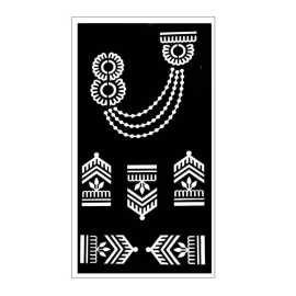 Sheet Mehndi Papers Stencils - 1 Sheet