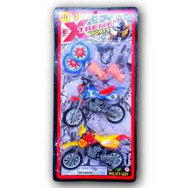 Pack Of 2  Mechanical Bike Toy For Kids