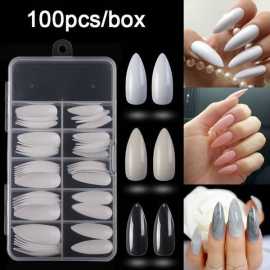 Pack of 100 Artificial False Nails Kit
