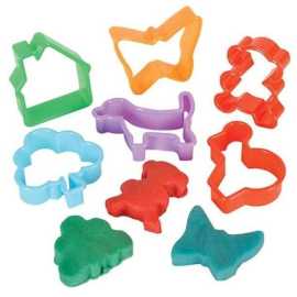 100 Pcs Multi Shapes Cutter for Play Dough & Clay Sand