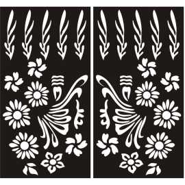 Mehndi Papers Sticker Mix Designs - 1 Pair