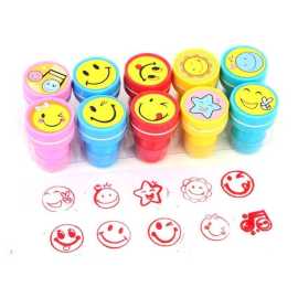 10 PCS Smiley Face Stamps Set