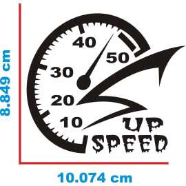 PVC Vinyl Clock Car & Laptop Sticker - 1 PC