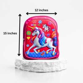 School Bag Emboss For Kids Unicorn Design