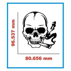 Bike & Car Tattoo Sticker - Black