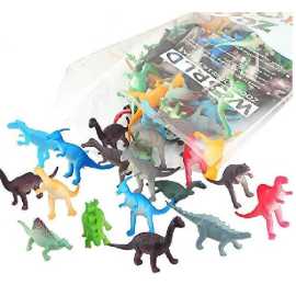 Pack of 50 Pcs - Plastic Dinosaur Animal Toy