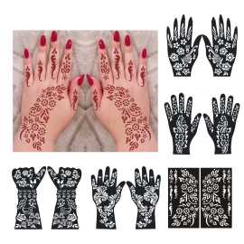 1 Pair Mehndi Stencils Stickers