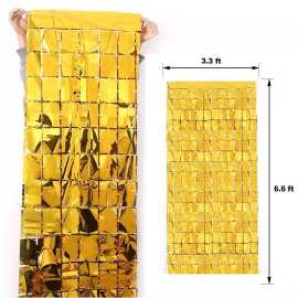 Backdrop Square Shape Wall Decoration Foil Curtains