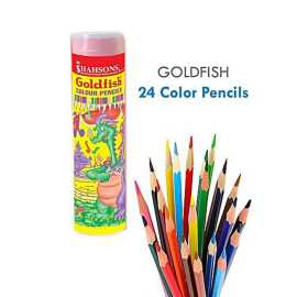 Pencil Color Gold Fish - Pack of 24 PCS