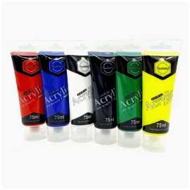 Keep Smile Acrylic Colors Set - Pack of 6