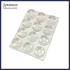 24 Pcs Door Shock Absorber Safety Rubber Cushion Dots