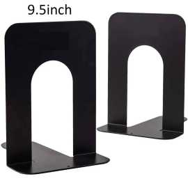 Black Metal Book End Organizer 9.5" - 1 Pair