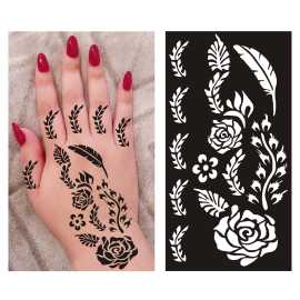 1 Pair Design Mehndi Papers For Women