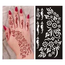 1 Pair Mehndi Papers Sheets Multi Designs For Foot
