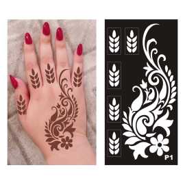 1 Pair Mehndi Papers Sheet For Women