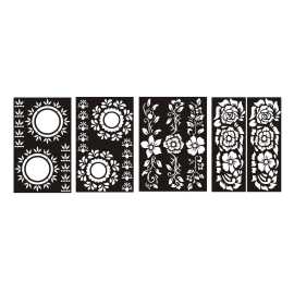 4 Different Bridal Mehndi Sheets Set