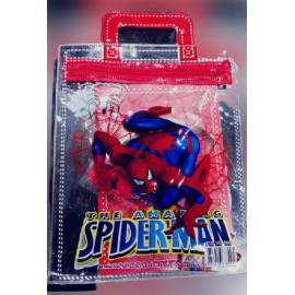Spider Man Stationary Bag For Kids With Pencil/Eraser/Scale & Diary