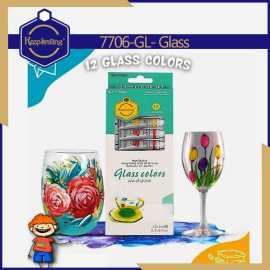 Keep Smiling 6ML Glass Color Paint Tube - Set of 12