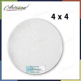 Artisan - round white canvas 4x4