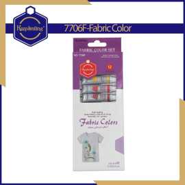 Keep Smiling 6ML Fabric Color Paint Tube - Set of 12